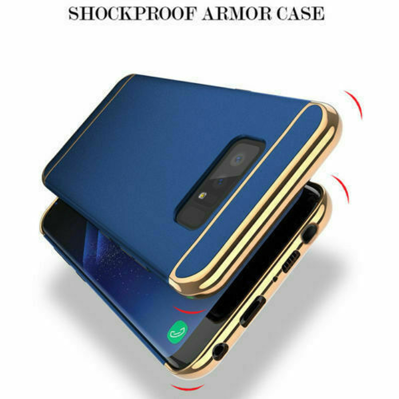 For Samsung Galaxy S8 S9 S10 Plus Ultra Thin Armor Hybrid Slim Hard Case Cover