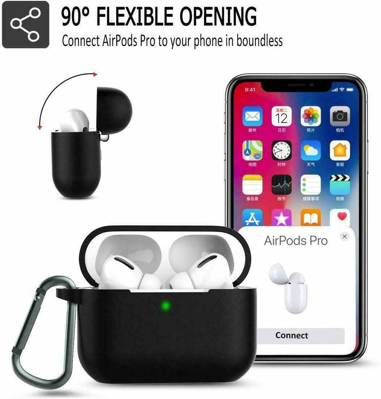 For Apple Airpods Pro 3 Wireless Charging Silicone Case Cover Protective Skin