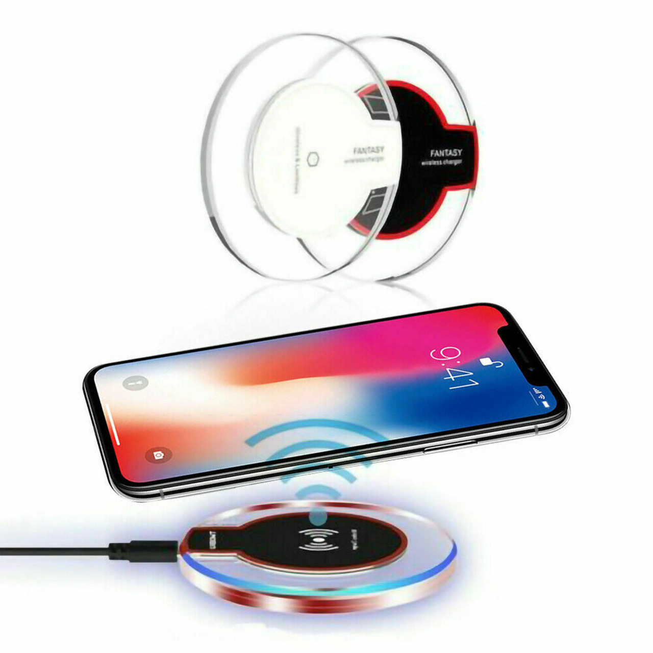 Qi Wireless Phone Charger Charging Pad For iPhone 8 Plus 11 X XS XR Pro Max USA