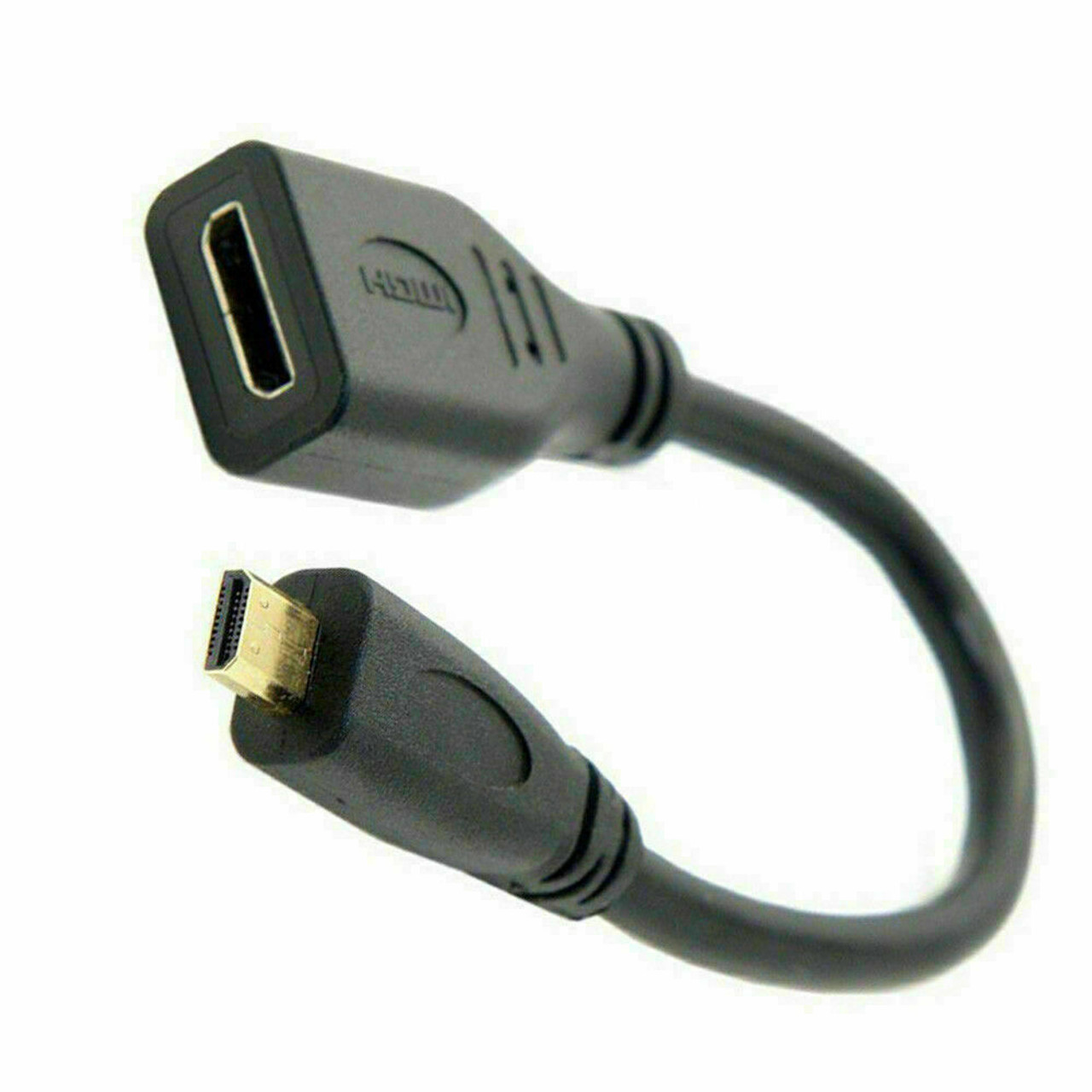 Micro HDMI Type D Male to HDMI Type A Female Cable Adapter Converter Connector