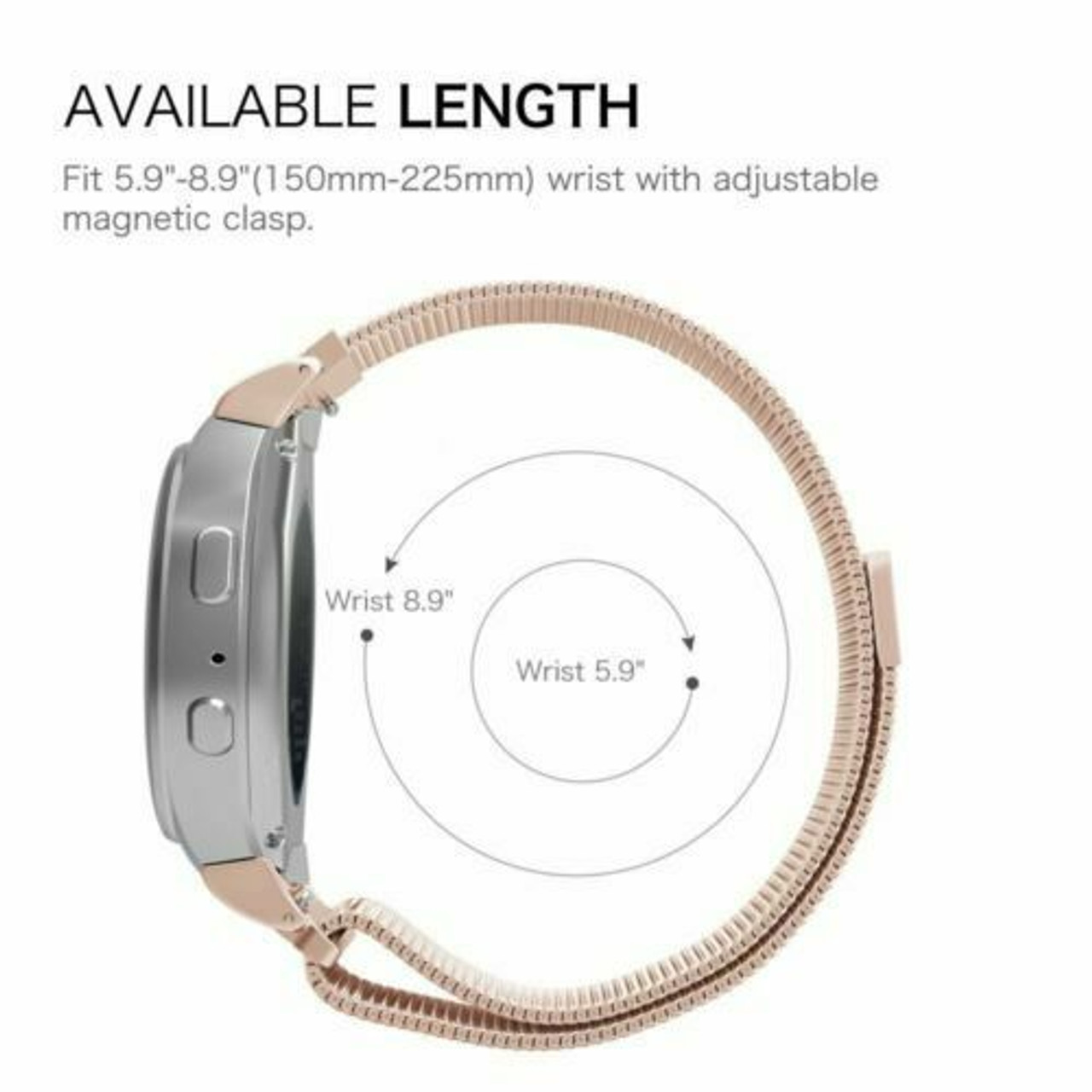 Stainless Steel Band For Samsung Galaxy Watch 42/46mm Active Gear S3 Sport Strap