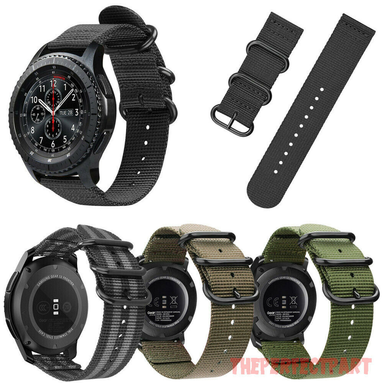 Soft Woven Nylon Watch Band Sport Strap For Samsung Gear S3 Classic / Frontier