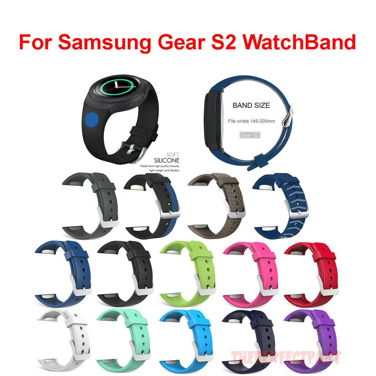 Replacement Sport Silicone Band Bracelet For Samsung Galaxy Gear S2 Watchband