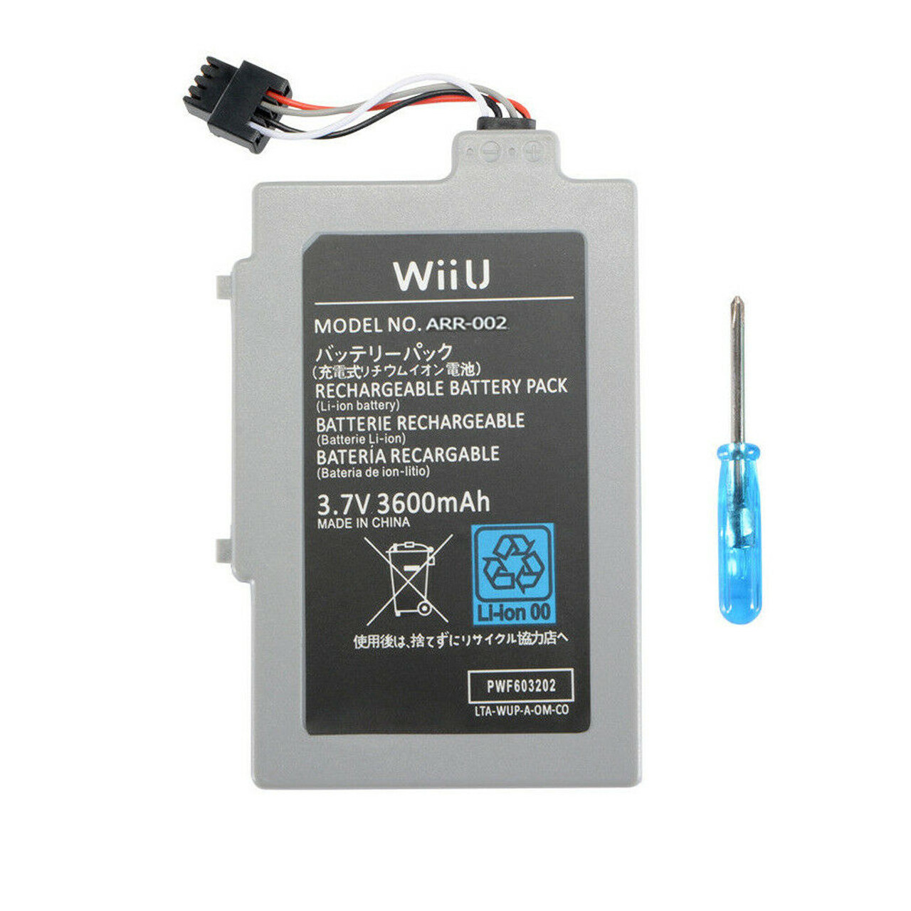 OEM Rechargeable Extended Battery Pack For Nintendo Wii U Gamepad 3600mAh 3.7V