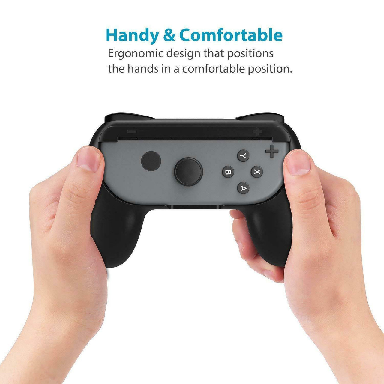 2 Pack Switch Joy-Con Controller Handle Grip Kit For Nintendo Switch Console USA