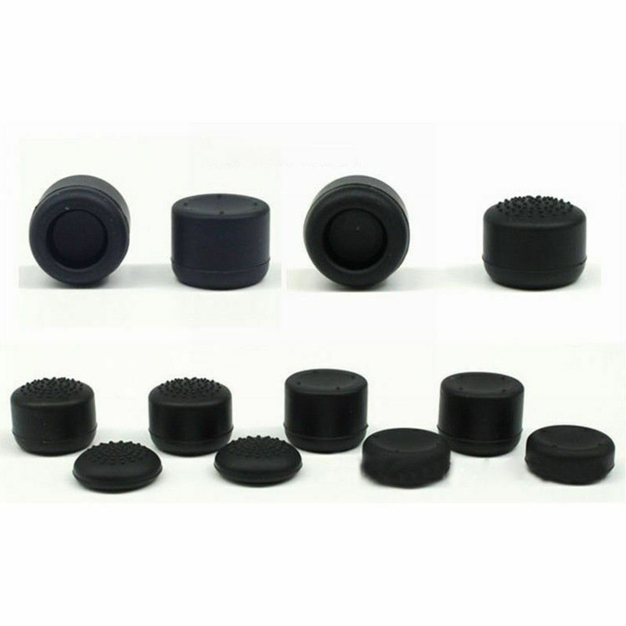 8Pcs Black Silicone Thumb Stick Grip Cover Caps For PS4 & Xbox One Controller US