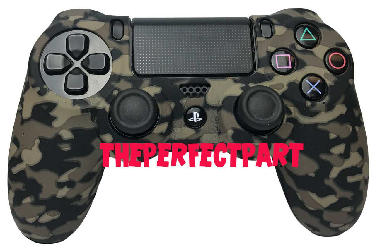 Camo Silicone Rubber Skin Case Gel Cover Grip for Playstation 4 PS4 Controller