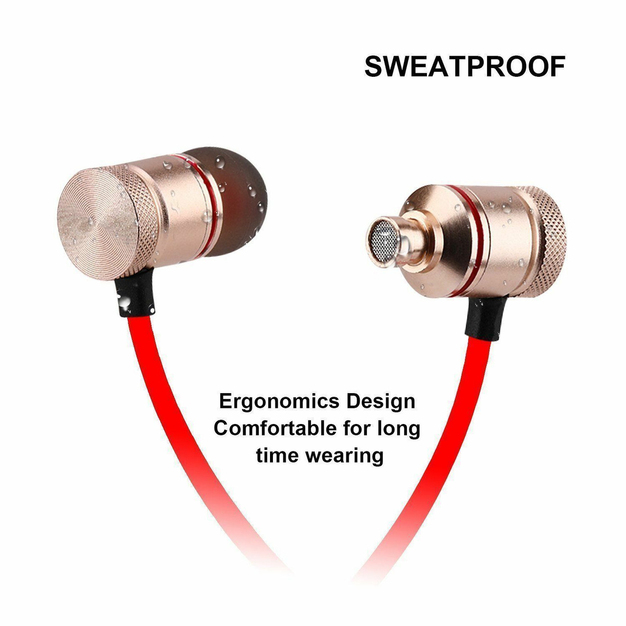 Bluetooth Headset Wireless Sport Stereo Headphones Earphone Earbuds With Mic USA