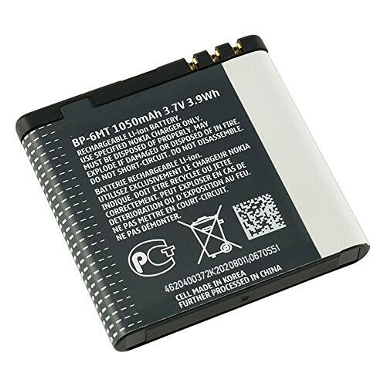 NEW OEM SPEC BP-6MT BP6MT Battery 1050mAh For NOKIA  E51 N81 N82 6350 Mural 6750