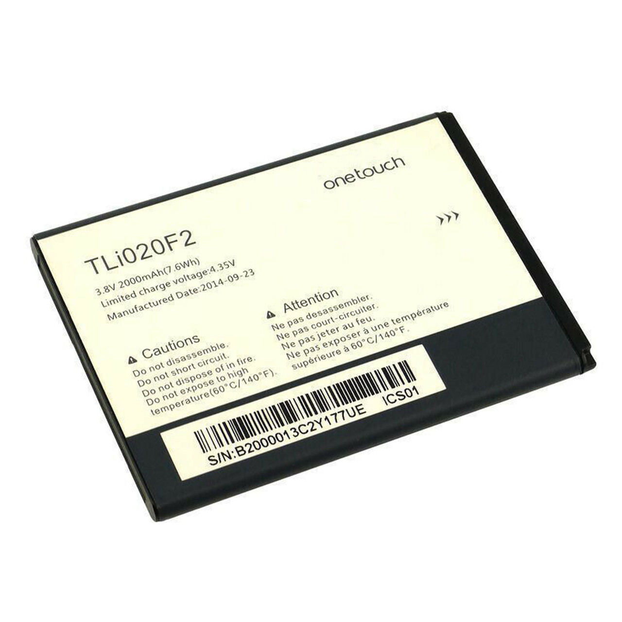 OEM SPEC Battery For Alcatel TLi020F2 One Touch Fierce 2 7040N Original Alcatel