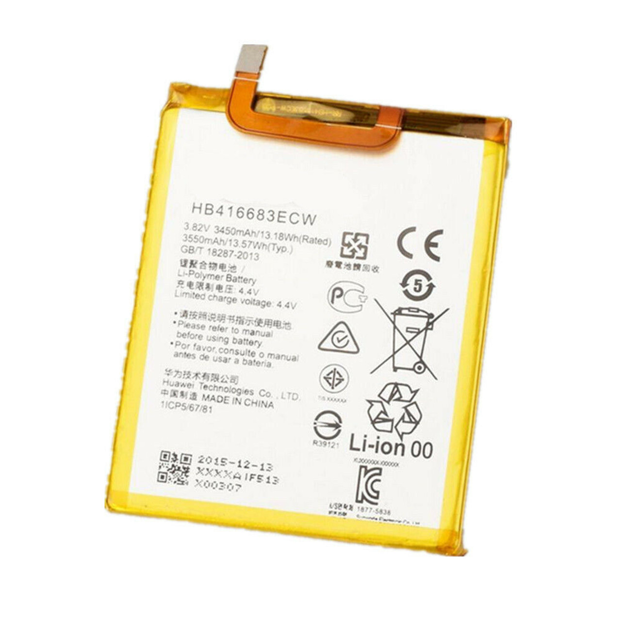 OEM SPEC 3.82V 3550mAh HB416683ECW Battery For Huawei Google Nexus 6P H1511 New