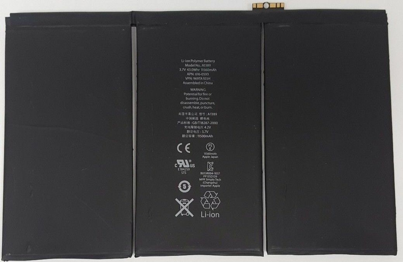 OEM SPEC Replacement Internal Battery for iPad 3 3rd 4 4th Generation 11560mAh