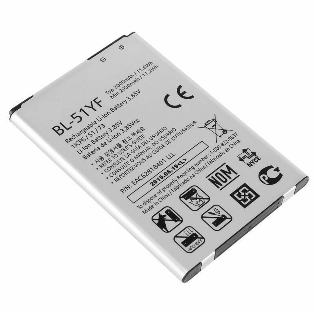 OEM LG BL-51YF Battery For LG G4 H815 H811 H810 VS986 VS999 US991 LS991 2900mAh