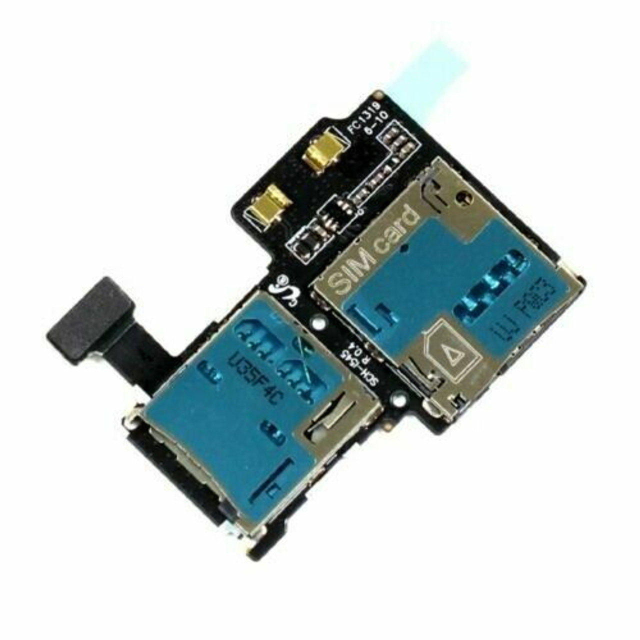 OEM SIM Card Micro SD Reader Tray Flex Parts For Samsung Galaxy S4 L720 Sprint