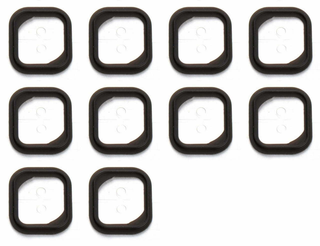 10x Replacement Rubber Gasket Home Button Holder Adhesive Sticker For iPhone 5S