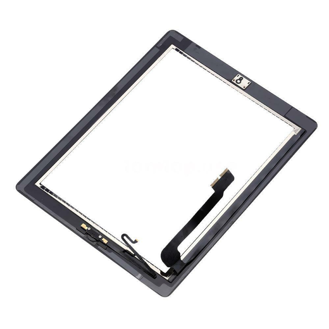 OEM SPEC Black Glass Touch Screen Digitizer Home Button For iPad 4 4th Adhesive