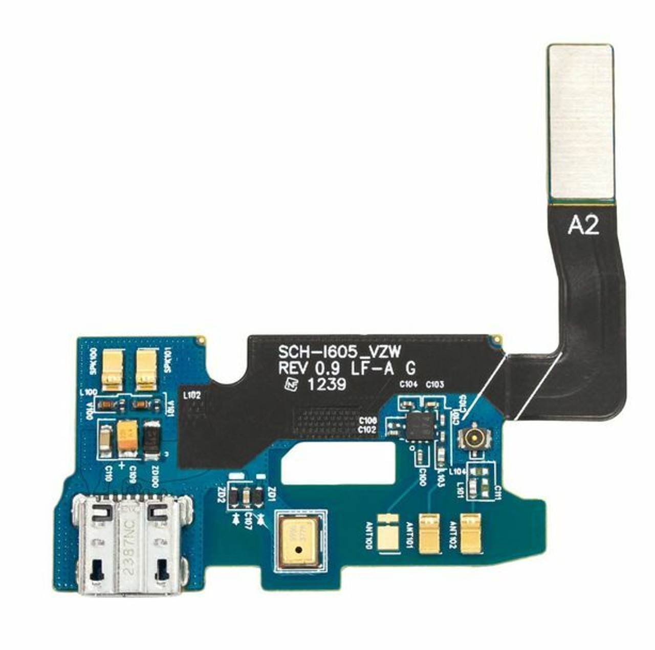 OEM USB Charge Port Flex Cable Mic For Samsung Galaxy Note 2 SCH-i605 Verizon