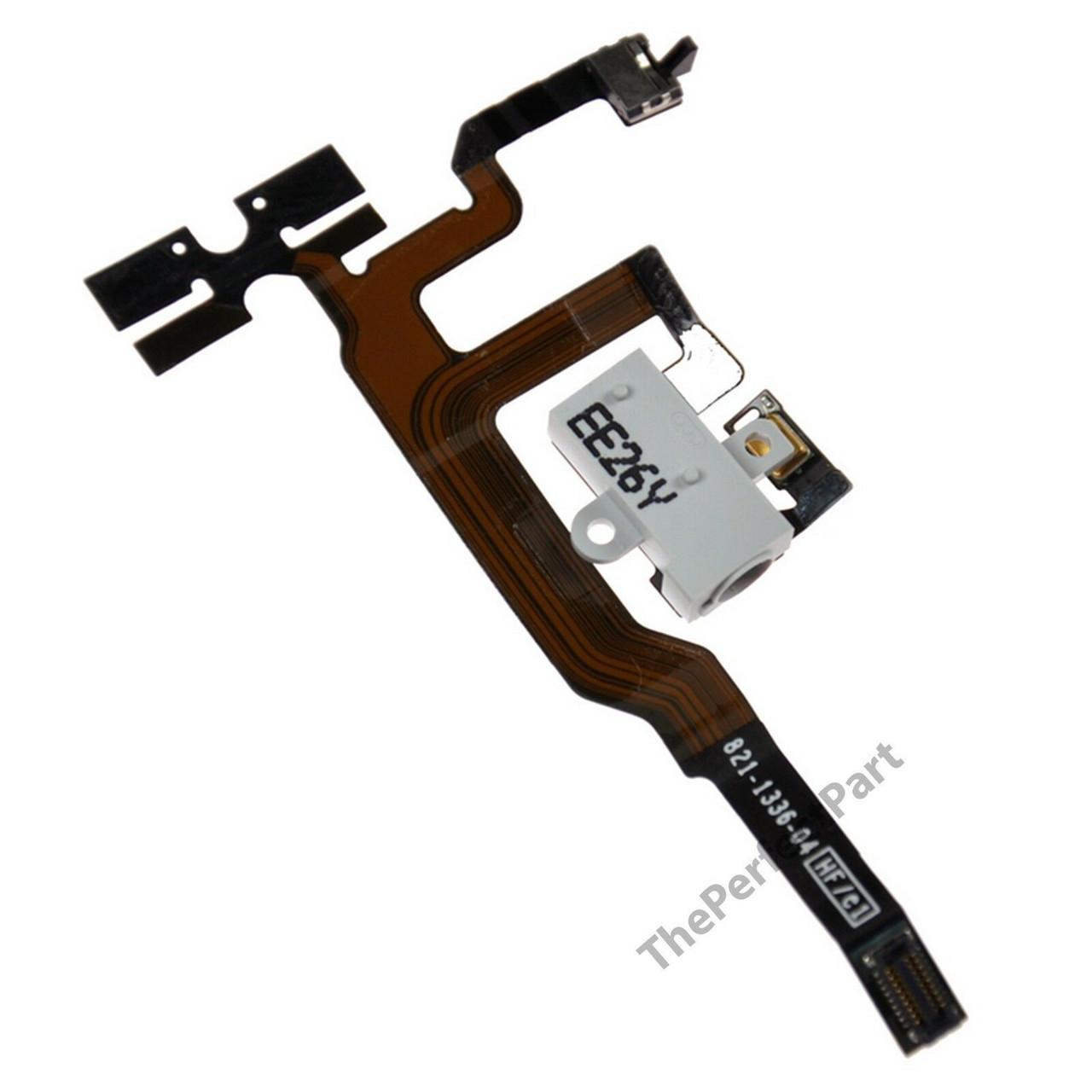 OEM SPEC Headphone Audio Volume Jack Connector Flex White For iPhone 4S 4GS USA