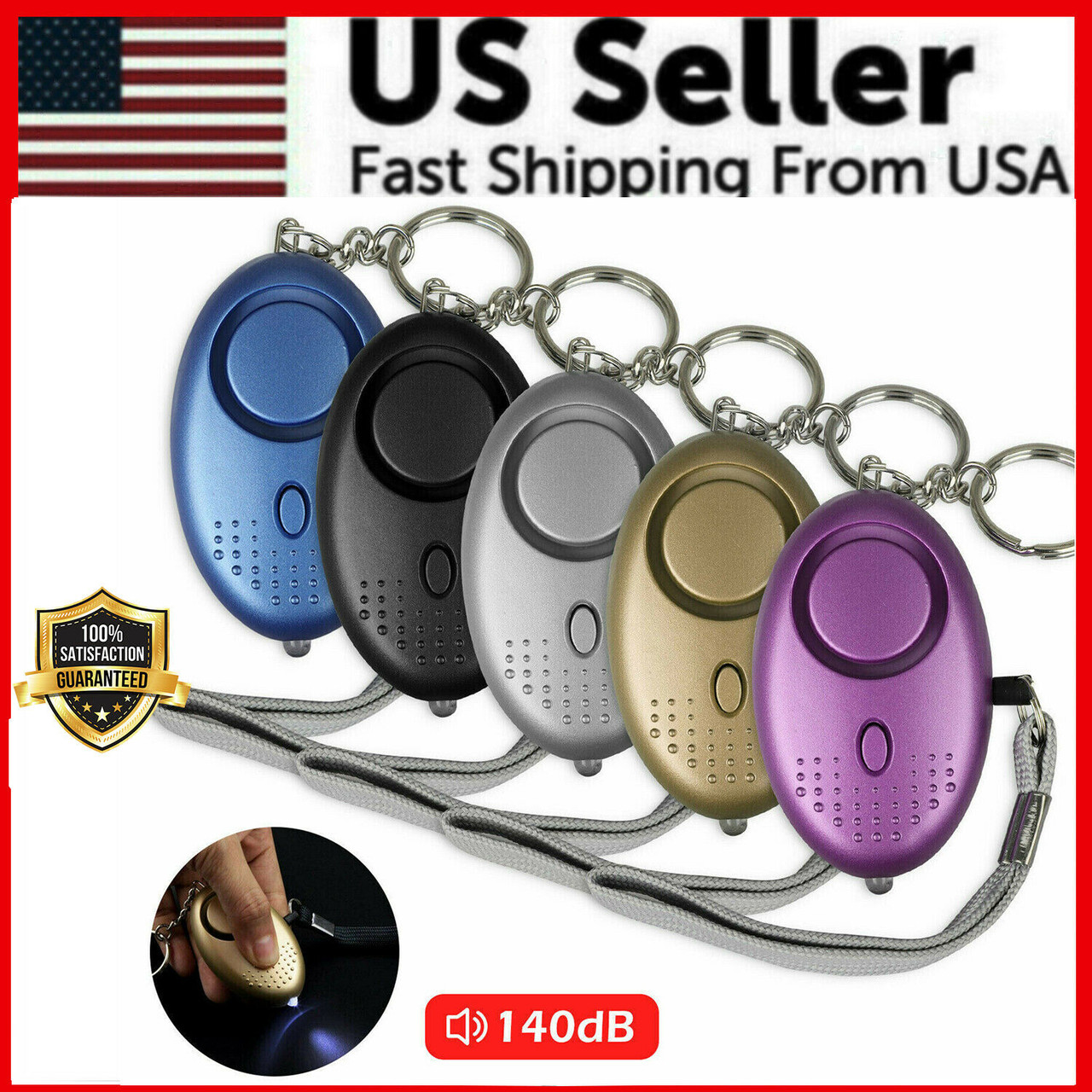 women's alarm keychain