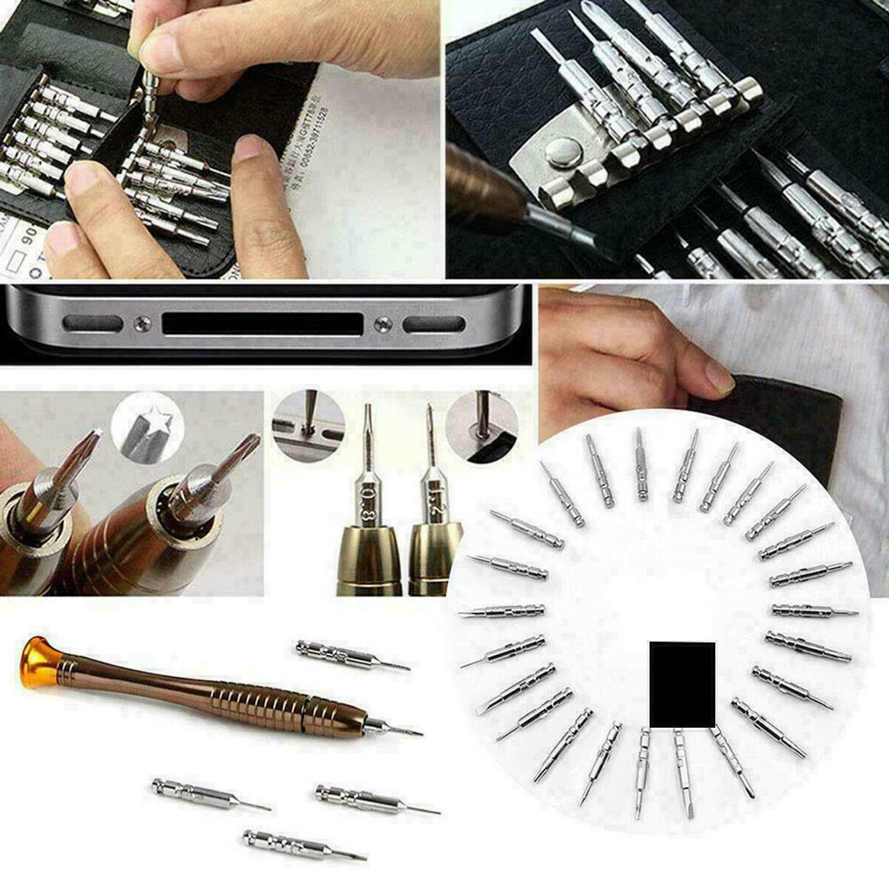 25 in 1 Repair Tool Set Screwdriver Wallet Kit For Macbook Pro Air Smart Phones