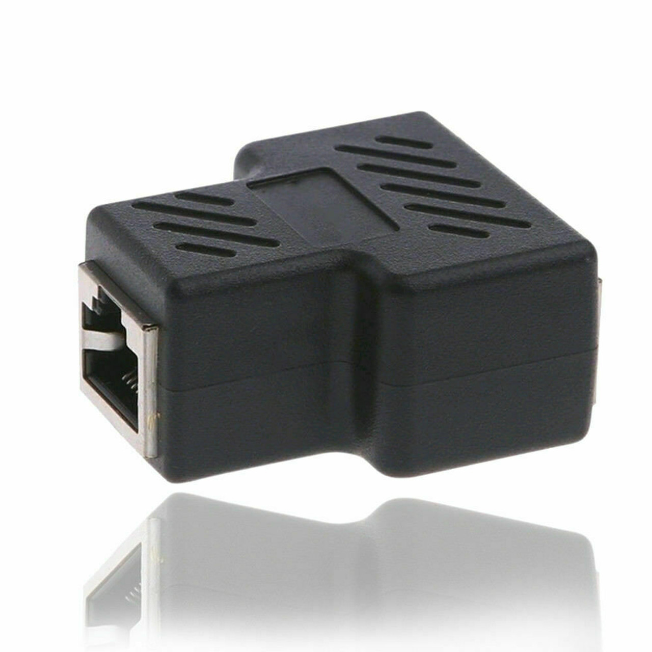 RJ45 Splitter Adapter 1 to 2 Ways Dual Female Port CAT5/6/7 LAN Ethernet Cable