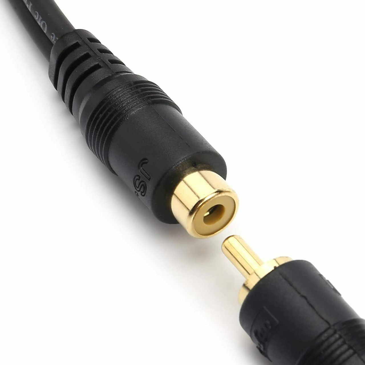 Premium RCA Audio Jack Cable Y Adapter Splitter 1 Female to 2 Male Plug Quality