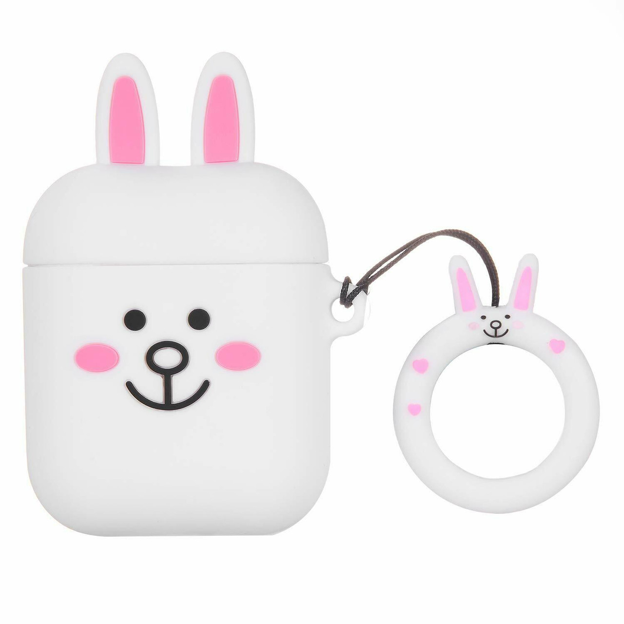 Cute 3D Cartoon Silicone Protective Case Cover For AirPod AirPods 1 2 Keychain