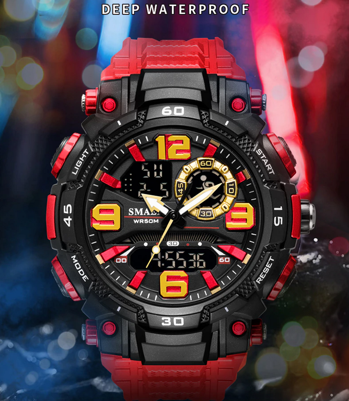 Waterproof Sport Watch Men Digital Military Wristwatch LED Electronic G Style