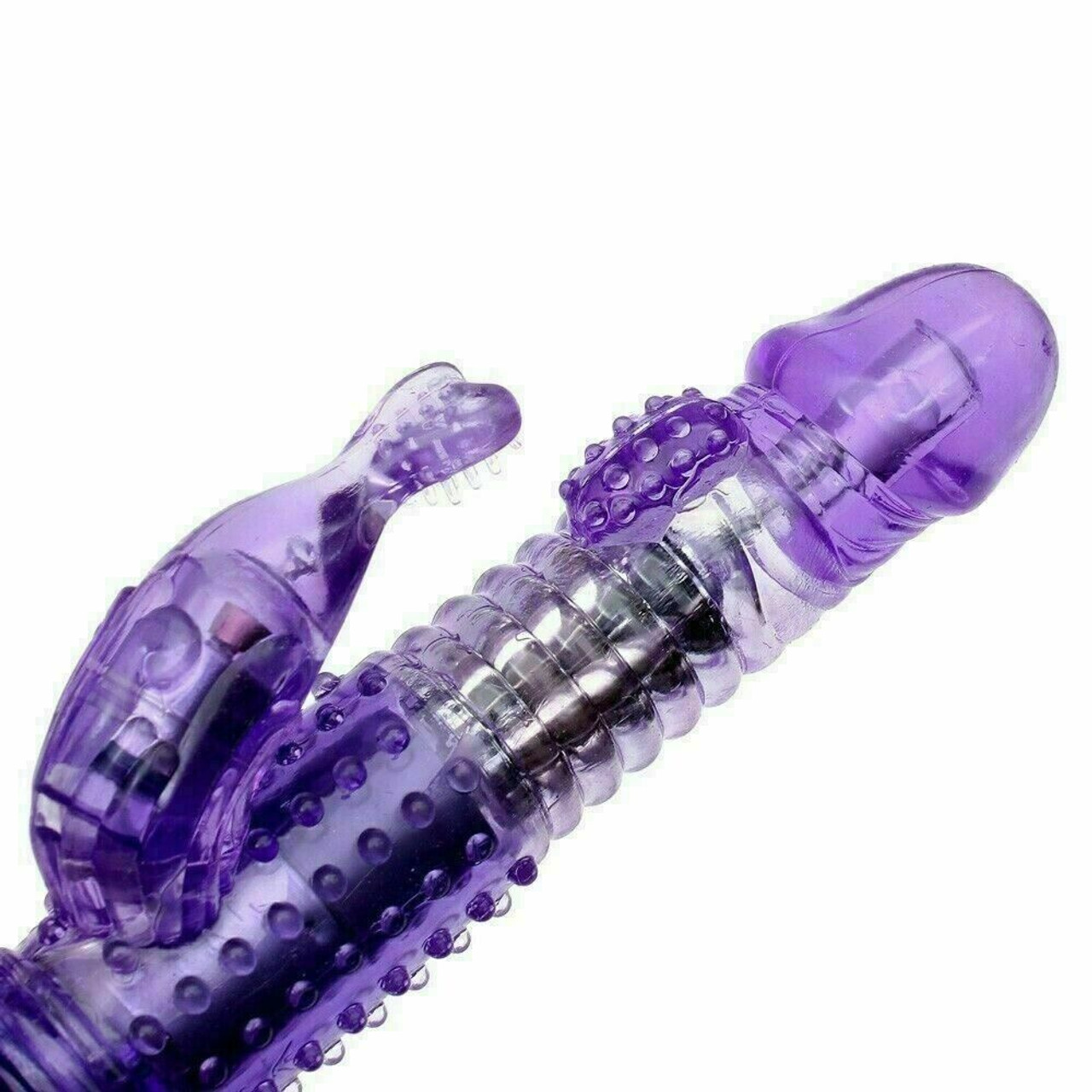 Rabbit Vibrator G-Spot Dildo Vibe Waterproof Massager Sex Toys For Women Female