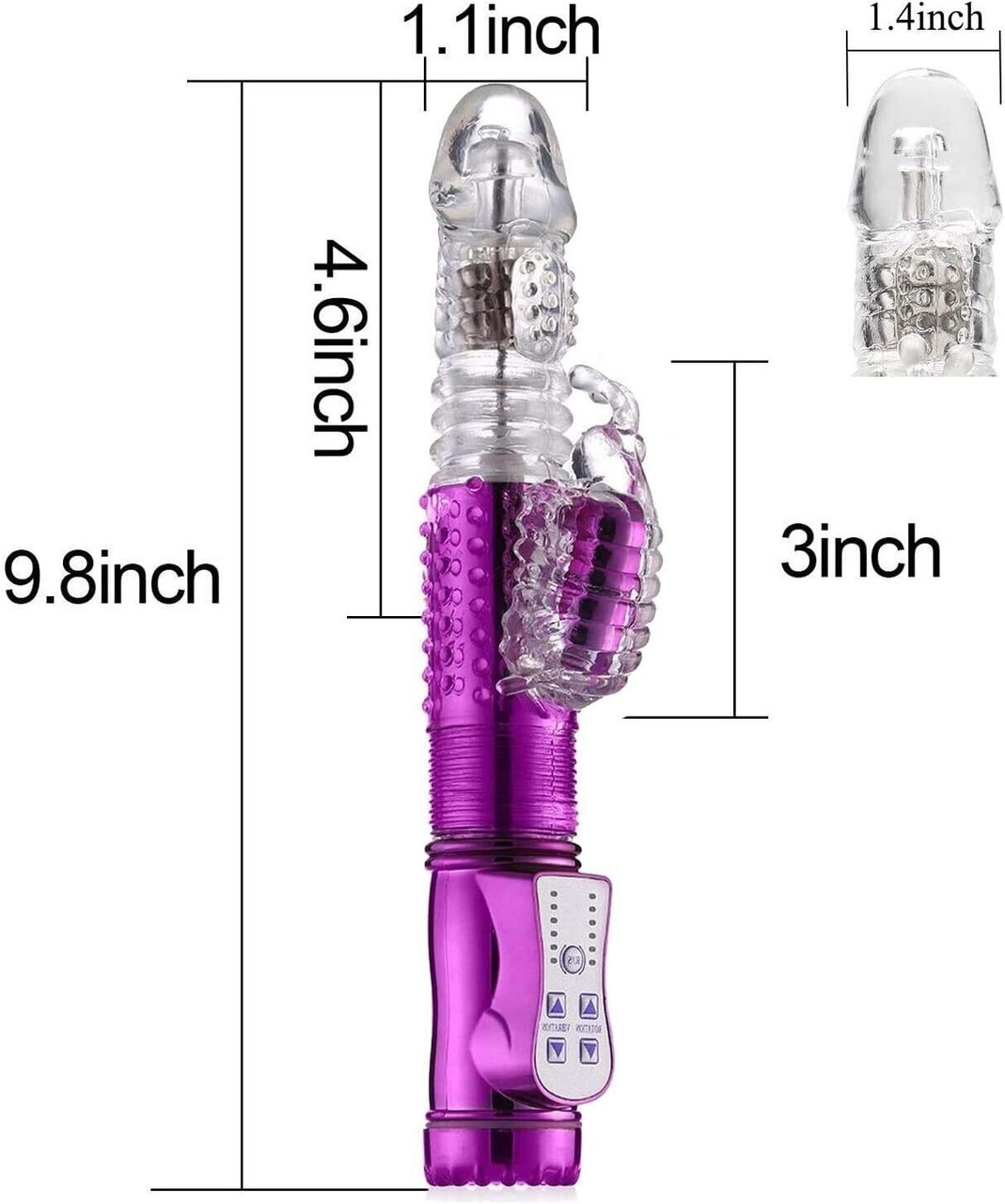 Multispeed Thrusting Rabbit Vibrator Sex-Toys For Women Dildo G Spot Massager