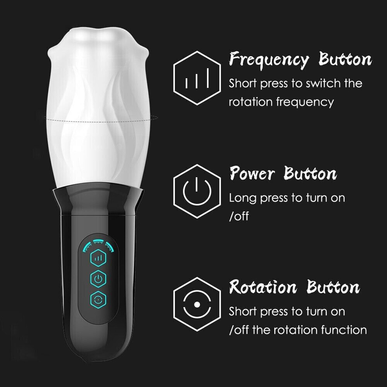 Masturbaters Automatic HandsFree Male Rotating Cup Thrusting Stroker Men Sex Toy