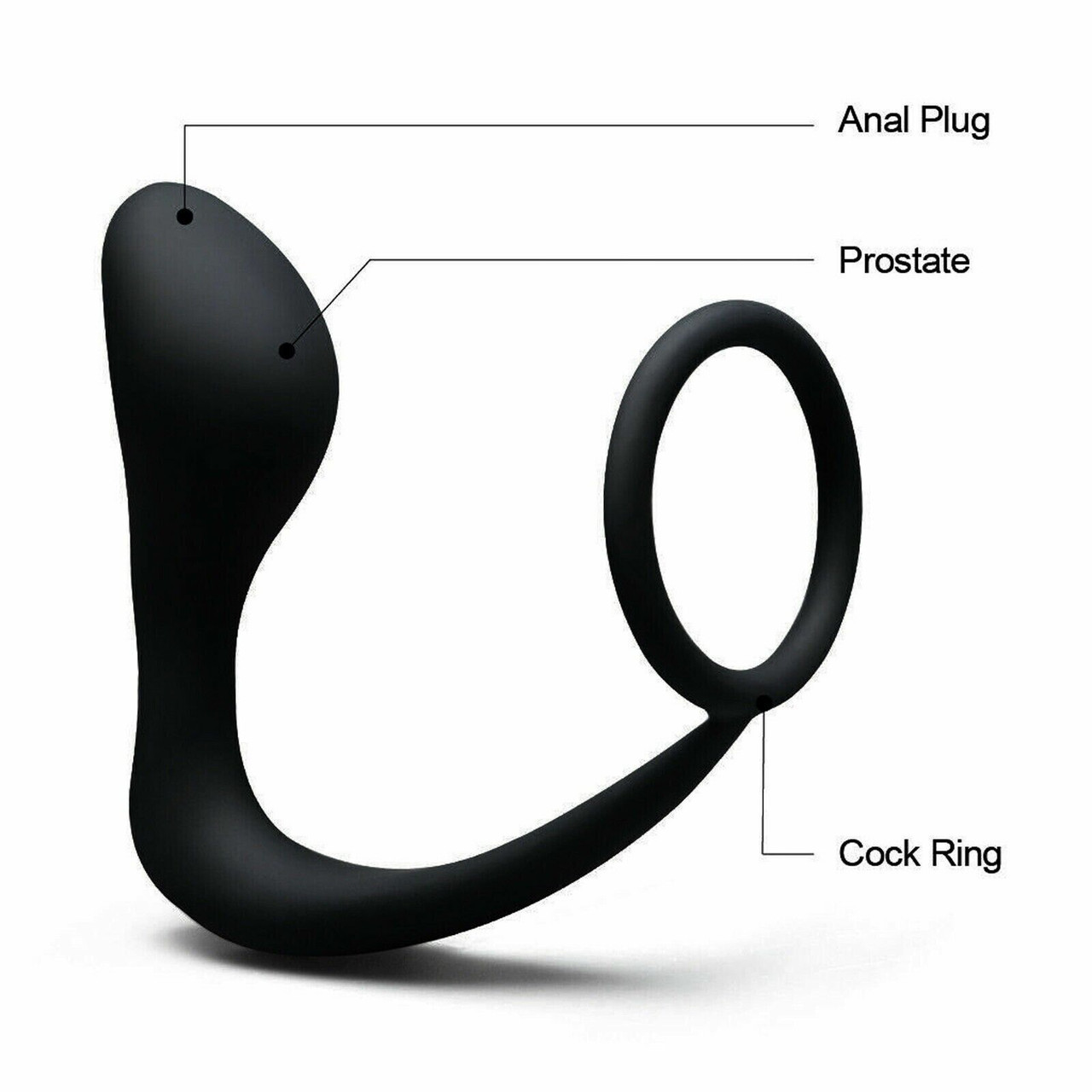 Male Prostate Massager Anal Butt Plug Penis Cock Ring Sex Toys For Men Women Gay