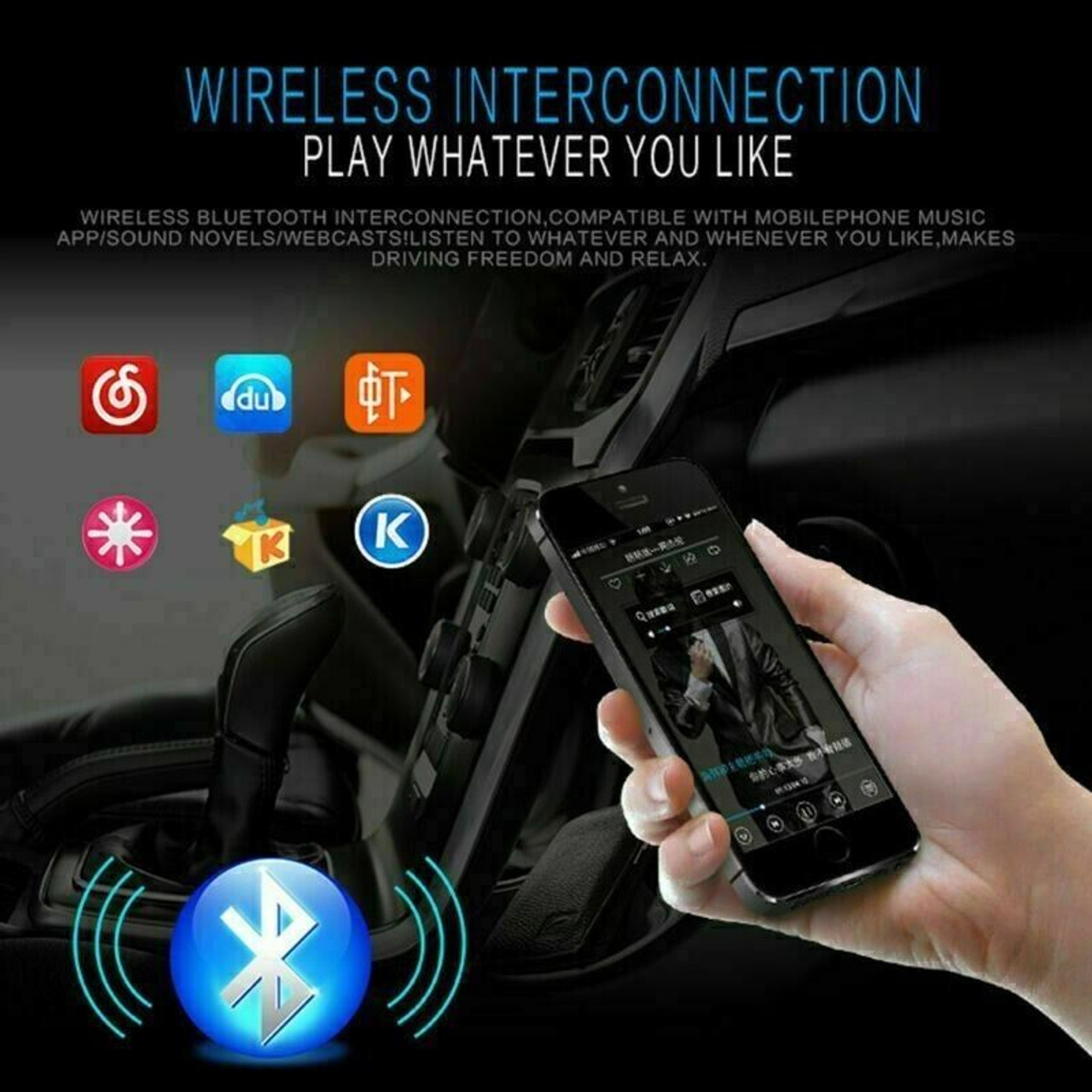 Bluetooth Car Stereo Audio In-Dash FM Aux Input Receiver SD USB MP3 Radio Player