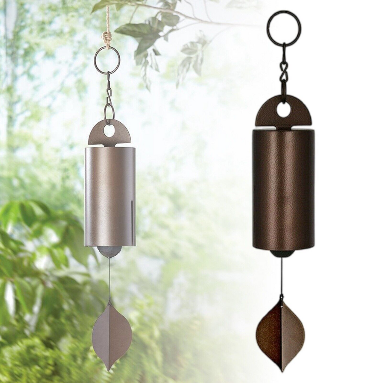 Large Deep Resonance Serenity Metal Bell Heroic Wind Chimes Outdoor Garden Decor