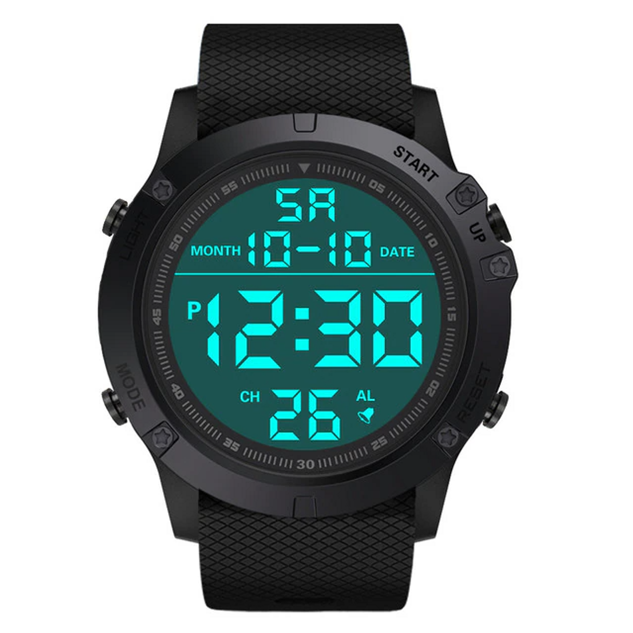 Waterproof Digital Sports Watch Military Tactical LED Backlight Wristwatch Men
