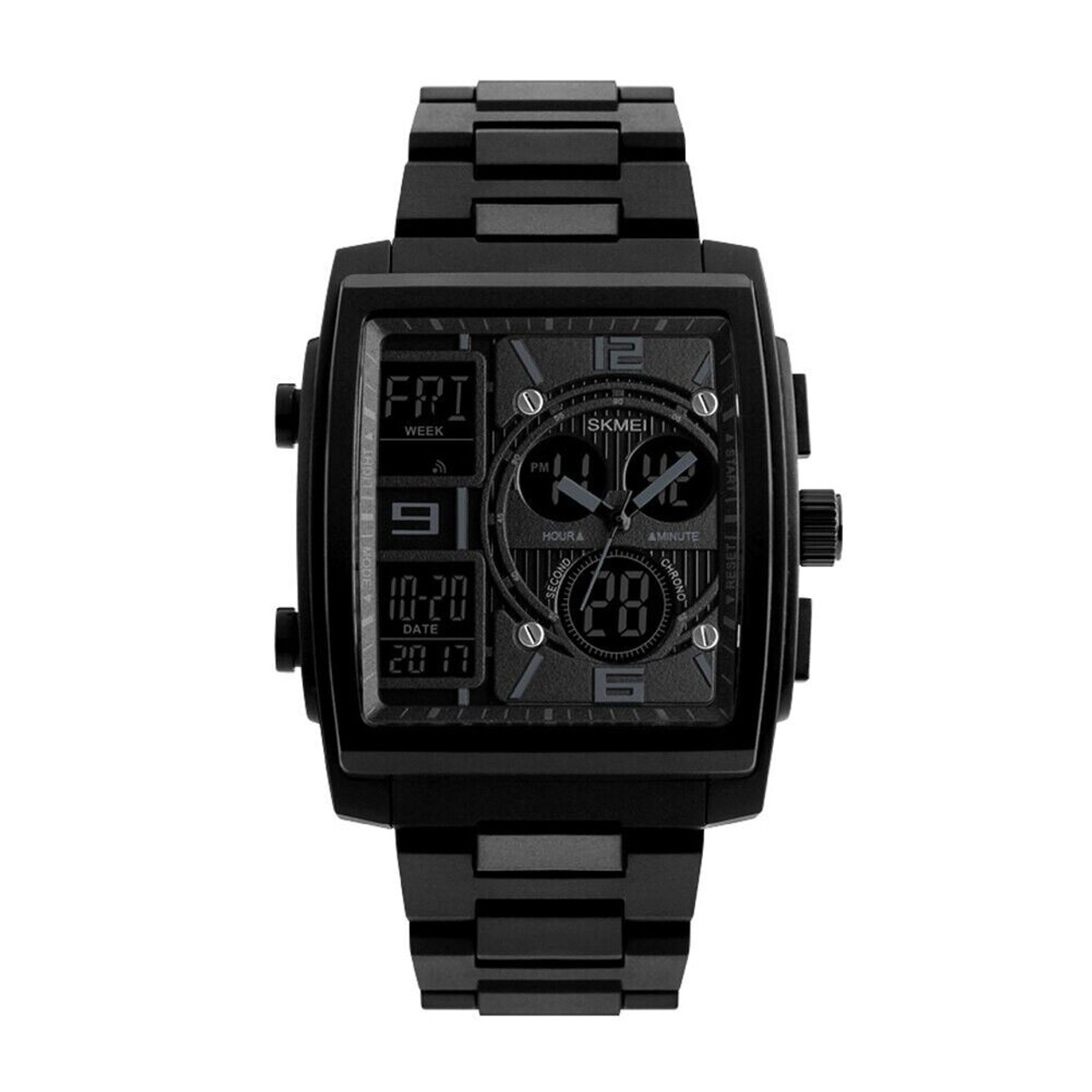 Chronograph Men's Digital Army Military Sport Quartz Analog Waterproof Watch US