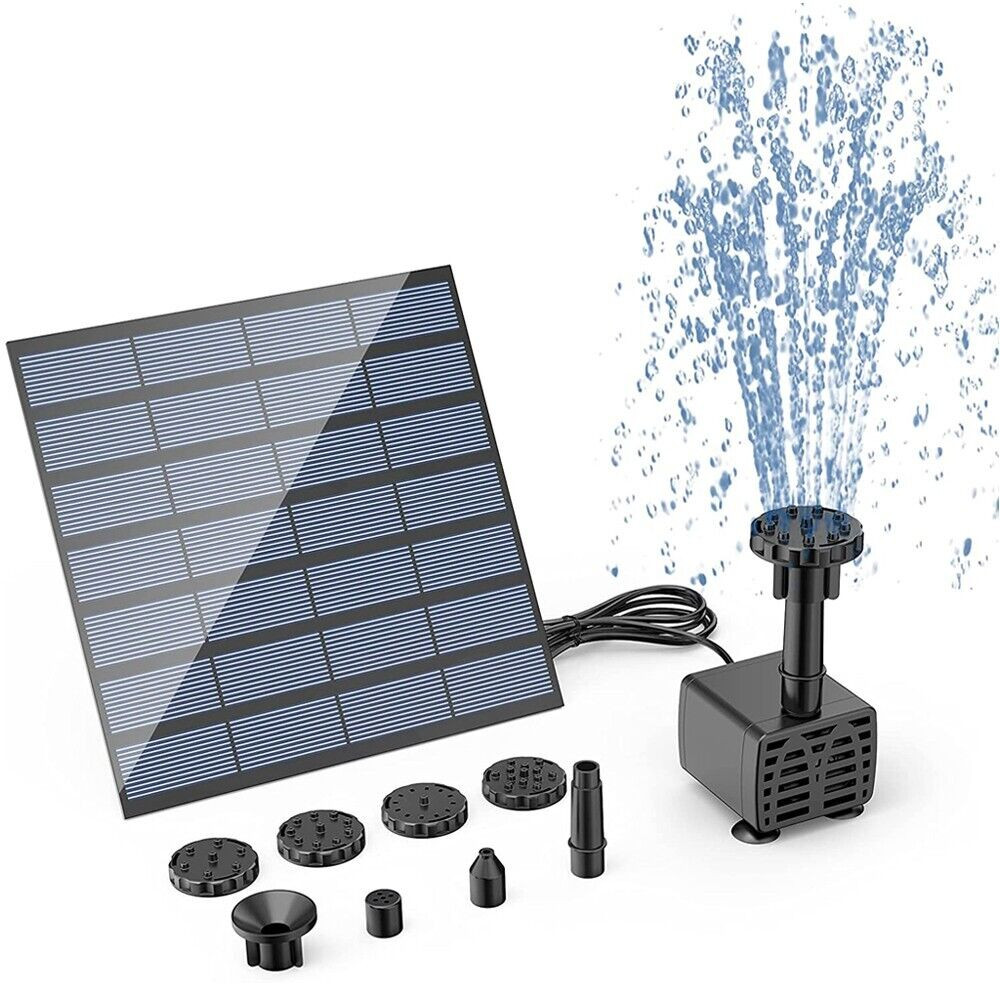 Solar Power Fountain Submersible Floating Water Pump Bird Bath Pond Garden Pool by The Perfect Part – Outdoor & Garden in New condition from The Perfect Part for a low price