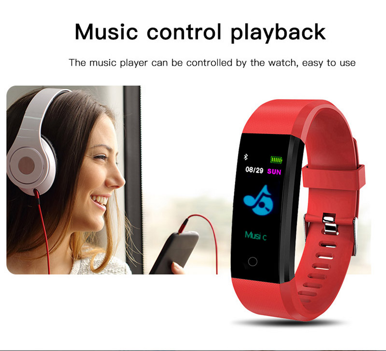 Fitness Smart Watch Activity Tracker Heart Rate For Women Men Oxygen BP Monitor