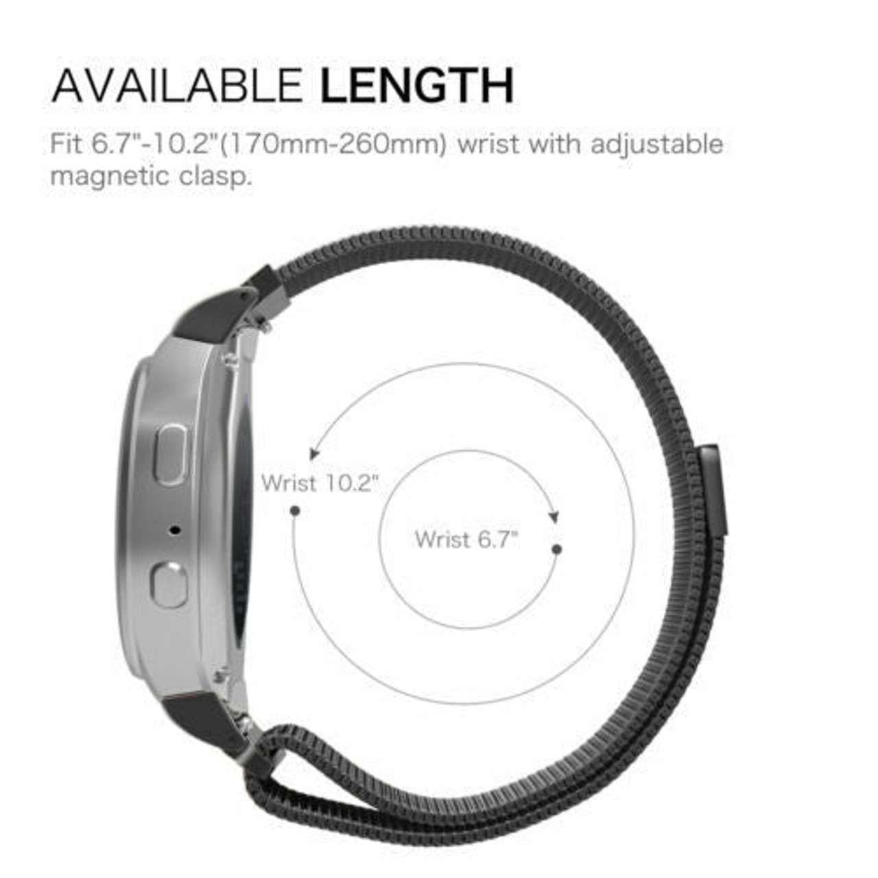Stainless Steel Band For Samsung Galaxy Watch 42/46mm Active Gear S3 Sport Strap