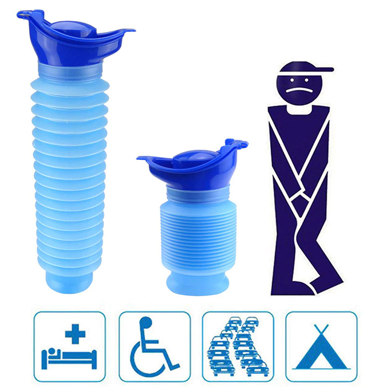 Male Female Portable Urinal Travel Camping Car Toilet Pee Bottle Emergency Kit