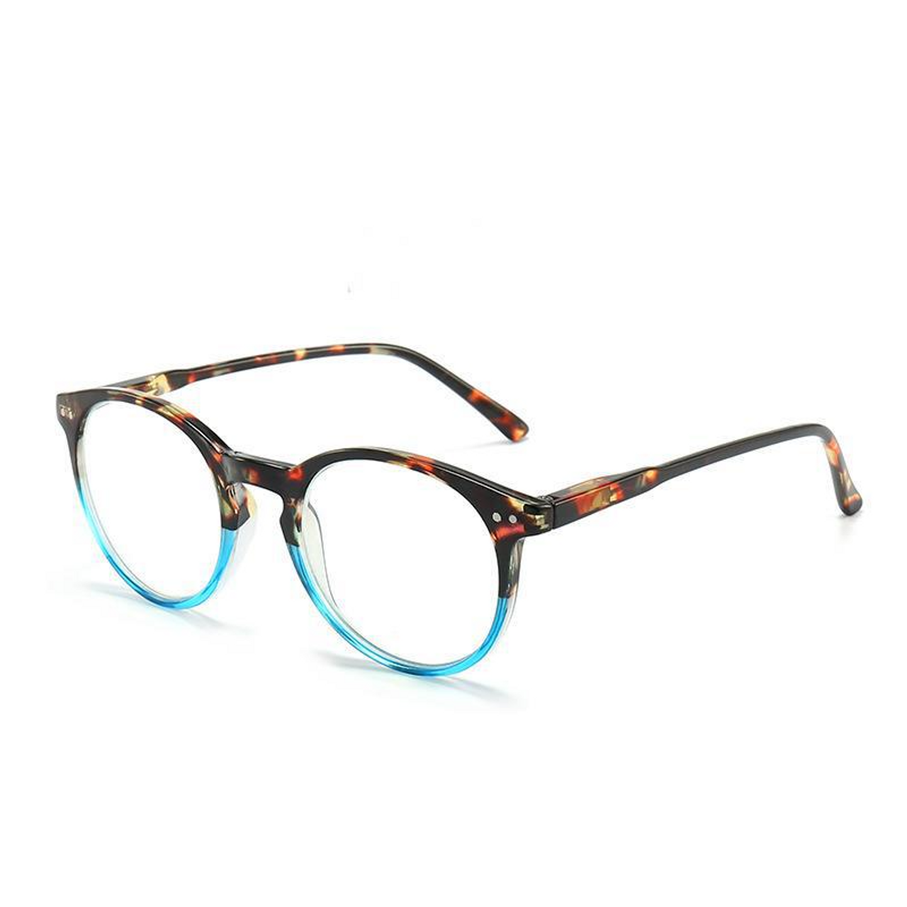 4 Pairs Mens Women Spring Hinge Round Horn Power Oval Reading Reader Glasses 1-4