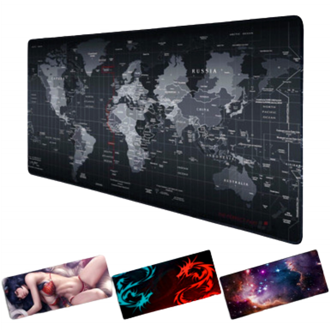 Extended Gaming Mouse Pad Desk Keyboard Mat Large Size 800MM X 300MM 31x12
