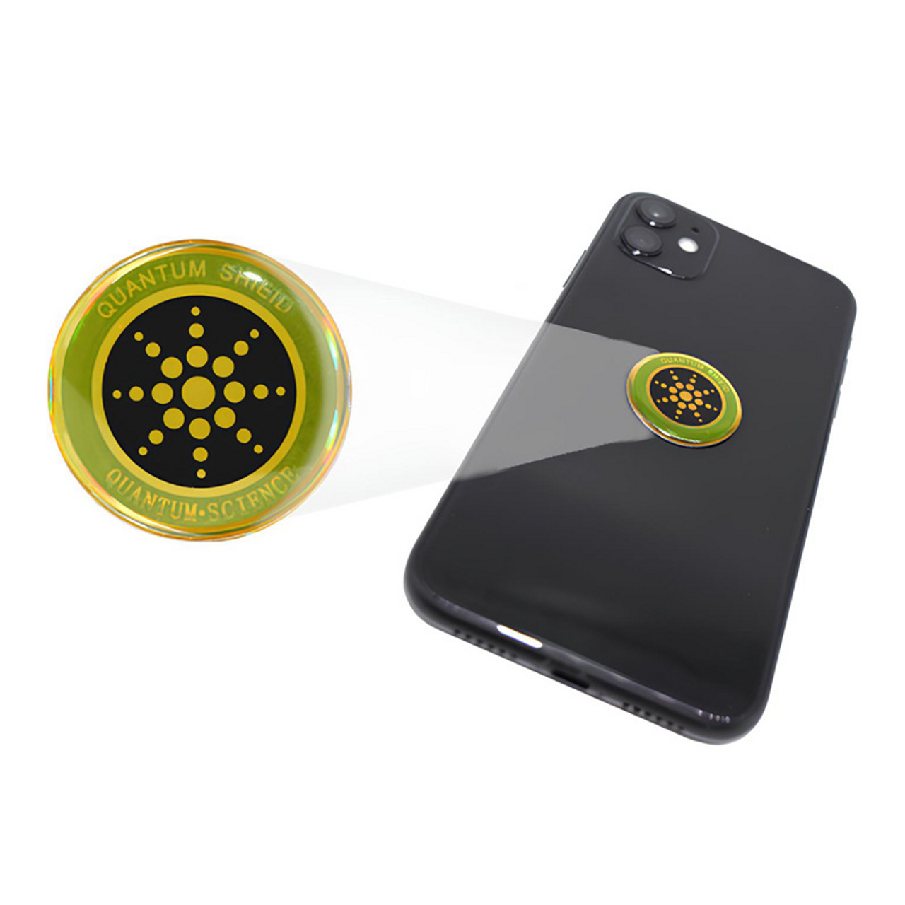 Quantum Anti Radiation Shield 5G EMF Protection - Phones Laptops - 12 Stickers