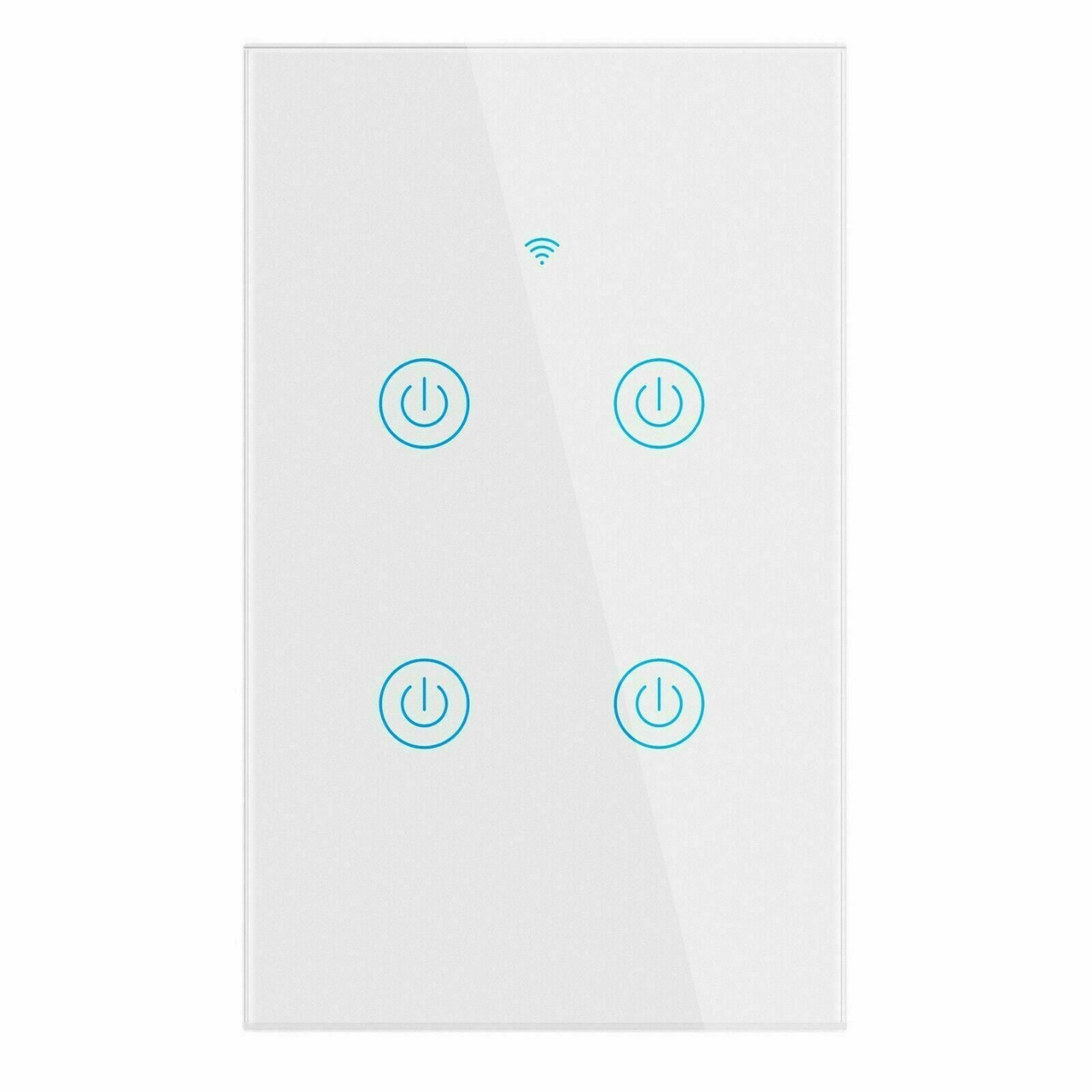 1/2/3/4 Gang WiFi Smart Wall Touch Light Switch Glass Panel For Alexa/Google APP