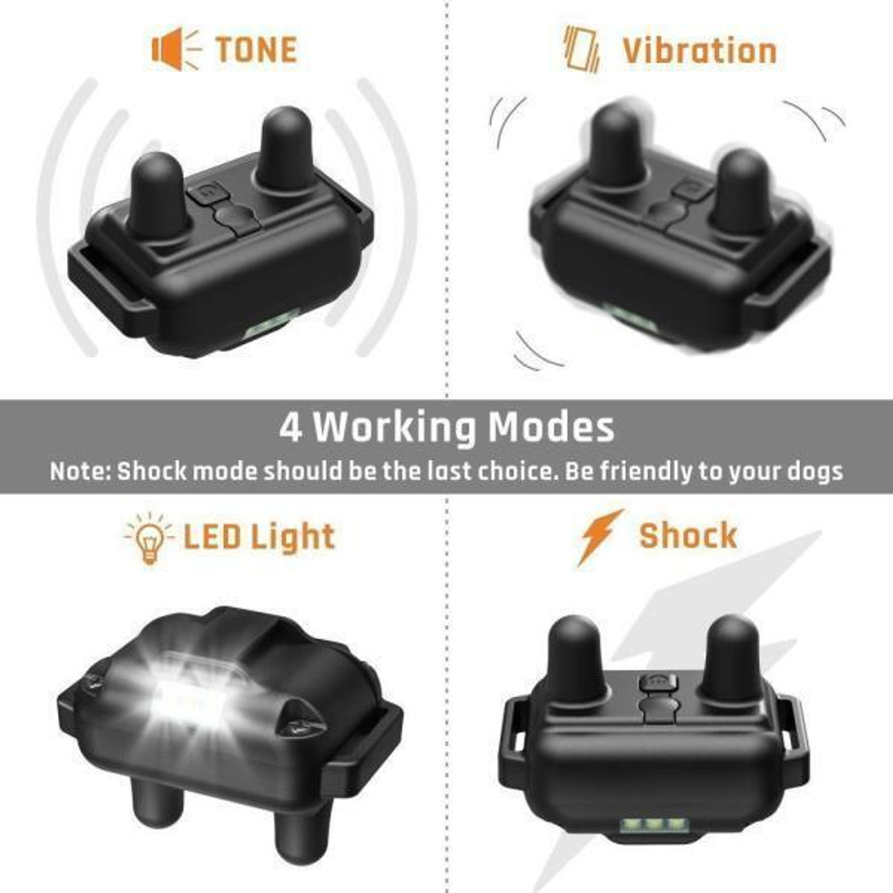 3000 FT Dog Training US Collar Rechargeable Remote Shock PET Waterproof Trainer
