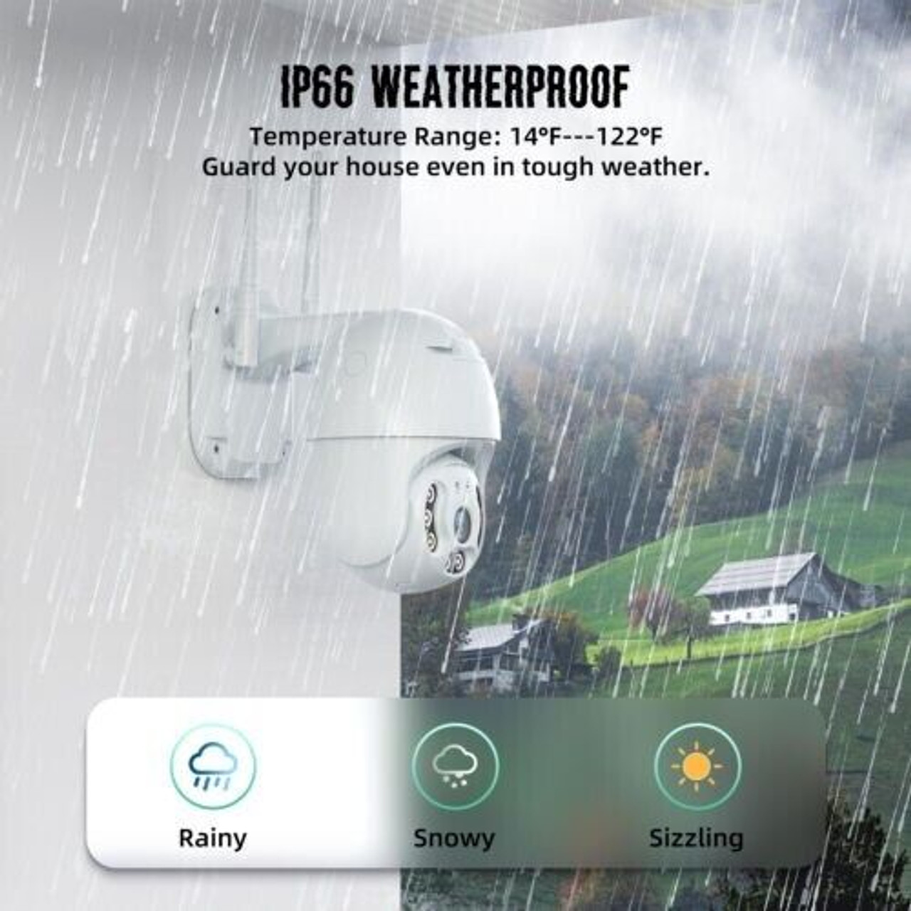 1080P HD WIFI Camera Wireless Outdoor CCTV IP PTZ Smart Home Security IR Cam US