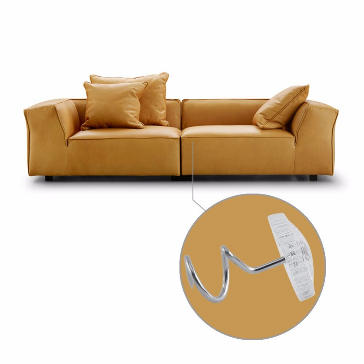 50 Pcs Upholstery Tacks Headliner Pins Clear Heads Twist Bed Fabric Sofa Chair
