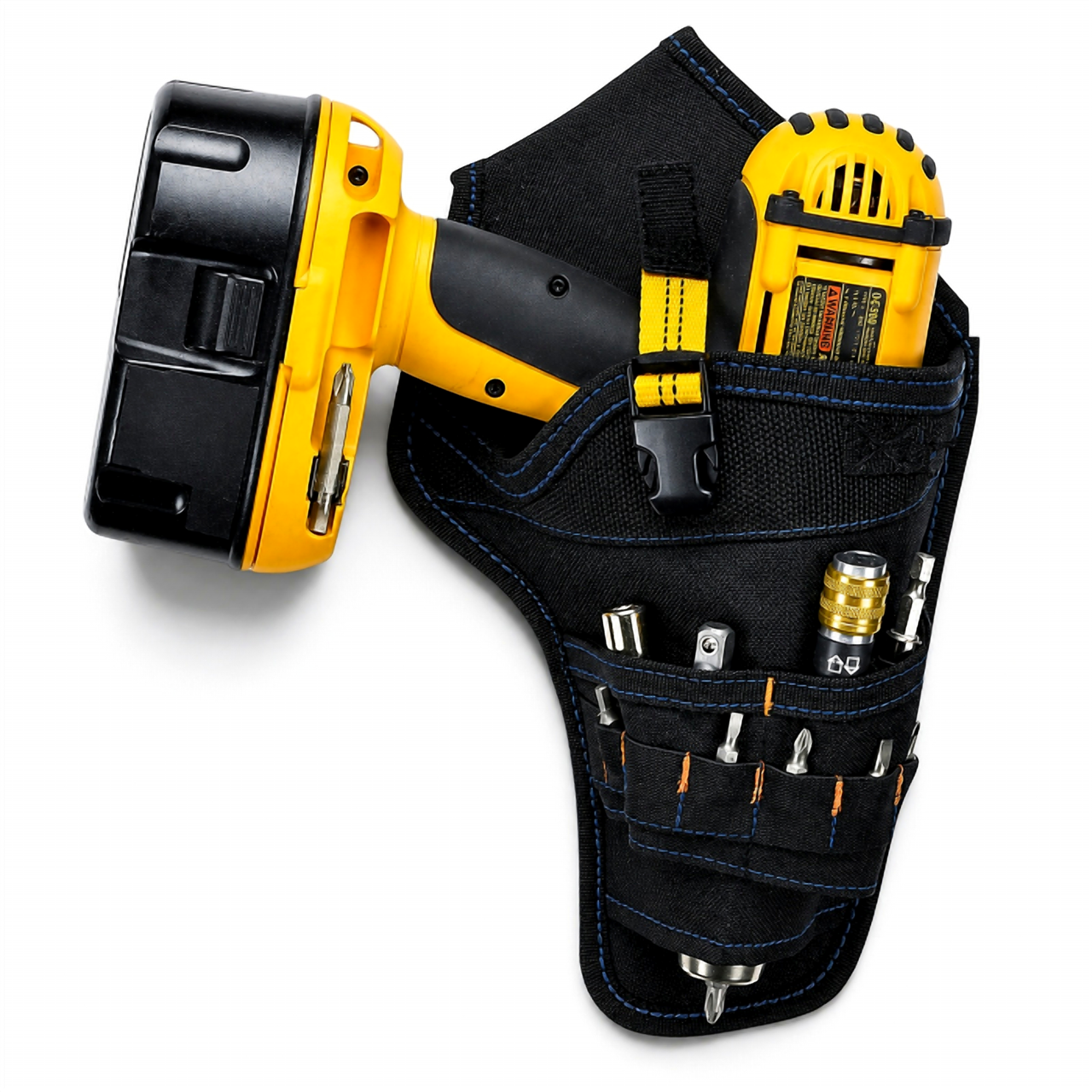 Heavy Duty Drill Holster Tool Belt Pouch Bit Holder Hanging Waist Bag Drill Tool by The Perfect Part – Tools & Maintenance in New condition from The Perfect Part for a low price
