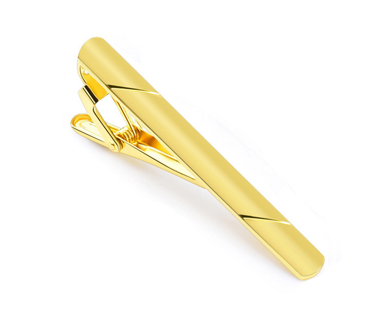 4PCS Mens Stainless Steel Tie Clip Necktie Bar Clasp Clamp Pin Gold Black Silver