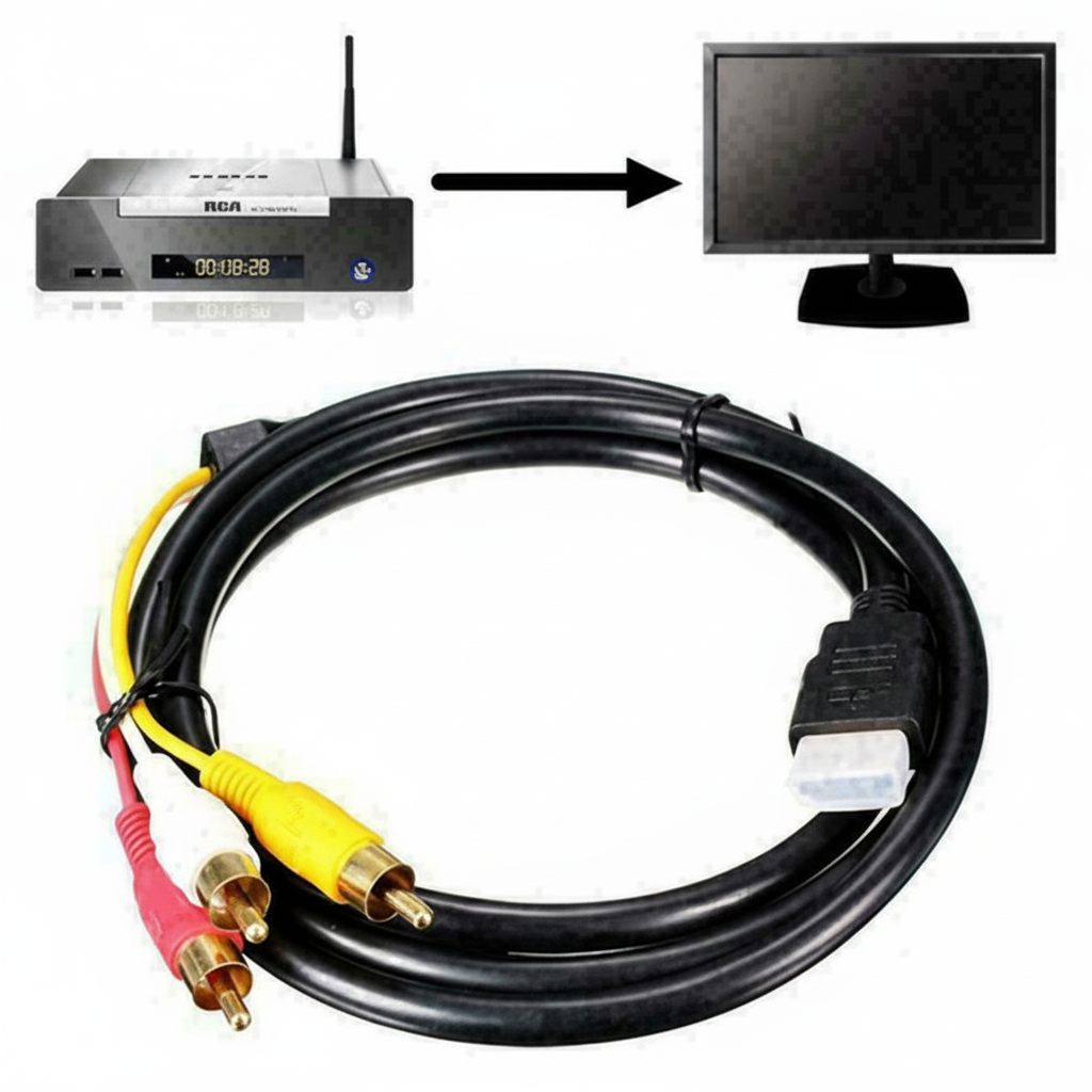 HDMI Male To 3 RCA Video Audio AV Component Converter Adapter Cable HDTV 1080